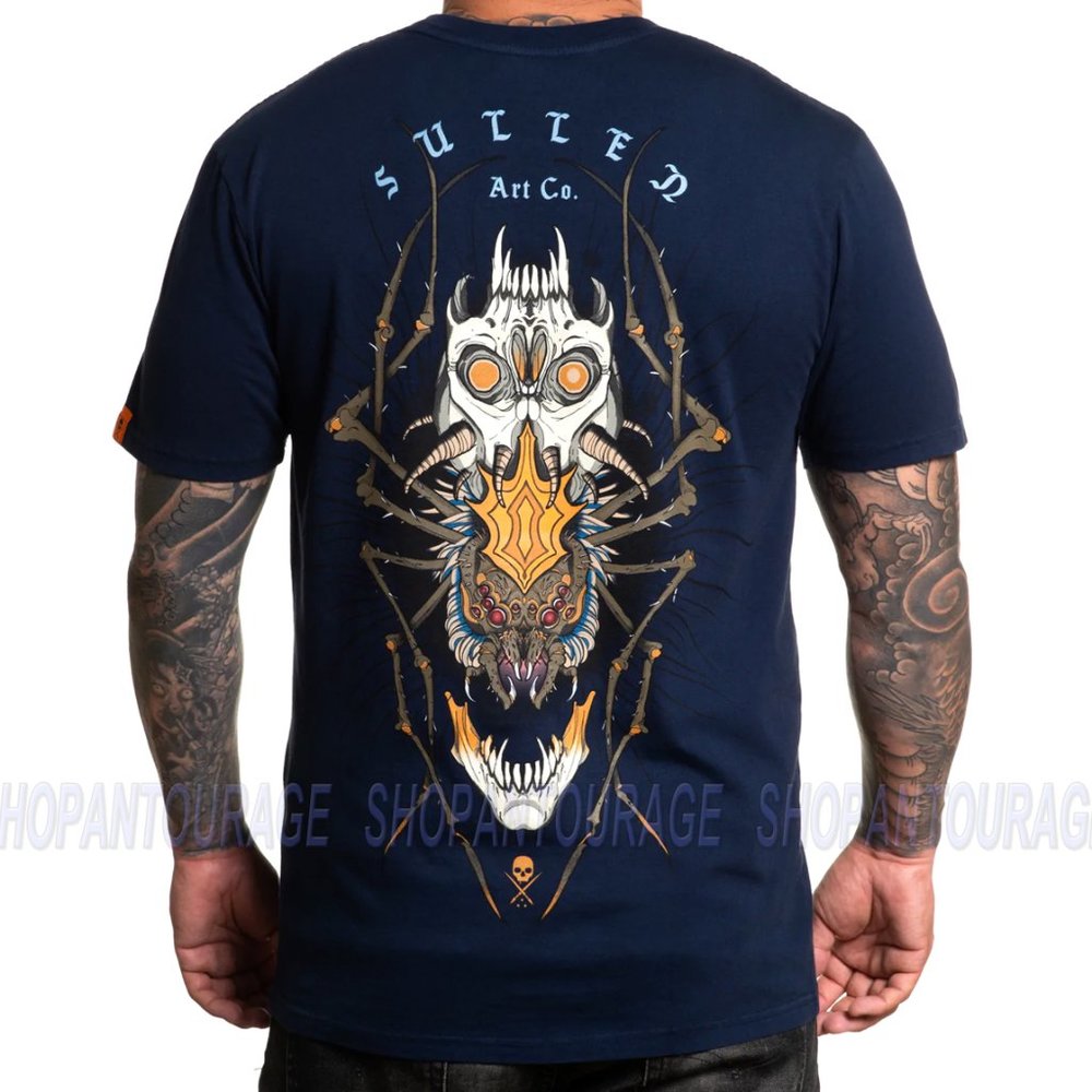 Sullen Art Collective Recluse Premium SCM4350 Short Sleeve Tattoo Men`s T-shirt